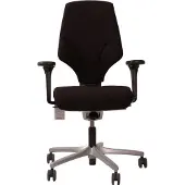 Giroflex Bureaustoel 64-8778 XL Comfort Bekleding Zwart Voetkruis Aluminium