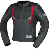 IXS Trigonis-Air, textieljas ,donkergrijs/grijs/rood ,M
