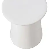 Vtwonen Button Bijzettafel - Keramiek - Wit - 45x35x35