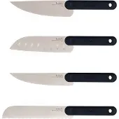 Trebonn Messenset, 4-delig, 32 cm, Zwart – | Black Edition