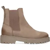 Manfield Taupe leren chelsea boots | Maat 41