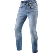 REV'IT! Jeans Piston 2 SK Lichtblauw Used Motorjeans Maat L34/W31