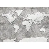 Komar Vliesbehang Digitale print vlies - World Relief - Afmeting 350 x 250 cm