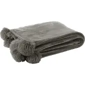 Dulaire Pluche Plaid Grijs 170 x 130 cm