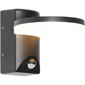 QAZQA Buiten wandlamp zwart incl. LED IP54 bewegingssensor - Esmee