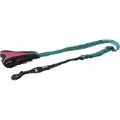 Hurtta Jogging Hondenlijn / Hondenriem - Nylon - Neopreen greep - Turquoise / Fuchsia - Reflecterend - Breedte 20 mm - Lengte 60 - 90 cm (verstelbaar)