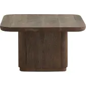 Nordal Toke mangohouten salontafel donkerbruin 70x70x40cm