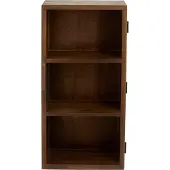 Nordal A/S NANGO wandkast, 1 deur, donkerbruin