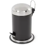 DECOR WALTHER Pedaalemmer Basic RVS Zwart 3L
