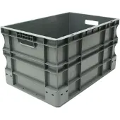 Viso E series Kunststof Transportbak 65 l Grijs 60 x 40 x 34 cm