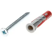 Fischer Cheville tous matériaux DuoPower 8x40 + Vis - Boite de 50 - 555108