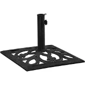 vidaXL Parasolvoet 47x47x33 cm gietijzer zwart