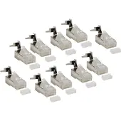 Logilink RJ45 connector Cat6a/Cat7 | S/FTP (Voor soepele en stugge kern)