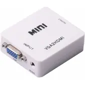 Coretek HDMI naar VGA + 3,5mm Jack converter / wit