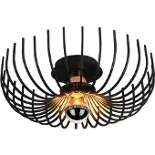 Opviq Plafondlamp Aspendos N-641, dimbaar, zwart, Woon-/ Eetkamer, metaal, plafondlamp