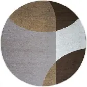 Veer Carpets Vloerkleed eli brown ø160 cm