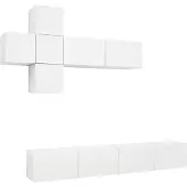 vidaXL 7-delige Tv-meubelset bewerkt hout wit