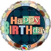 Qualatex 18 inch happy birthday ballon