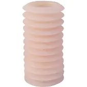 Present Time 3x Present Time Pillar candle Layered Circles large soft pink