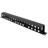Value 19 inch kabelrangeerkanaal | 40 mm diep | 1U | zwart
