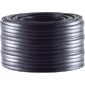 S-Impuls Telefoonkabel 6-aderig op rol | CCA (AWG30) | plat | zwart | 100 meter