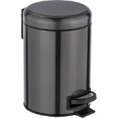 Wenko Pedaalemmer Leman Metallic 3l Rvs Zwart 17x25x22,5cm