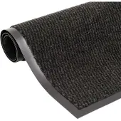 vidaXL Deurmat getuft 60x180 cm zwart