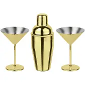 Paderno Cocktailset Martini Mirror Gold (Set van 3)