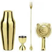 Paderno Cocktailset Parisian Mirror Gold (Set van 4)