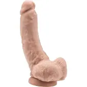 Get Real 8" Dong Met Ballen Blank