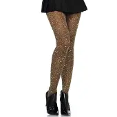 Leg avenue lurex panty zwart/goud Zwart/goud