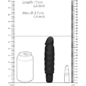 Shots Geribbelde Multispeed Vibrator - Zwart