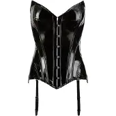 Black Level Vinyl Corset XL