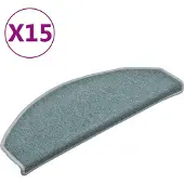 vidaXL Trapmatten 15 st 65x24x4 cm Zeeblauw Halfrond Groot
