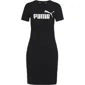 Puma T-shirtjurk met logoprint zwart Meisjes Stretchkatoen Ronde hals Logo - maat XS