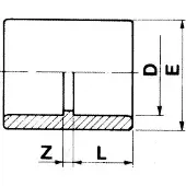 Cepex 01883 Pvc Ø160 Solvent Socket Zilver