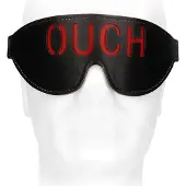 Ouch! Kunst Lederen Oogmasker - Zwart