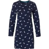 Rebelle Blauw hondjes nachthemd katoen | Maat 36