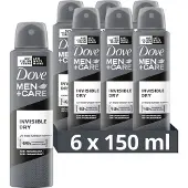 Dove 6x Men Deodorant Spray Invisible Dry 150 Ml