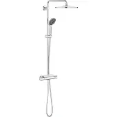 GROHE Vitalio Joy 310 Regendouche - Ø 31 cm - Inclusief thermostaatkraan en planchet - Met CoolTouch technologie - Chroom