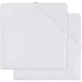Jollein Hoeslaken Katoen White (2pack)-70 x 140 cm