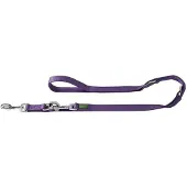 Hunter Hondenriem Nylon verstelbaar 15 mm 100 - 200 cm violet