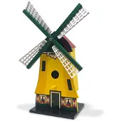 Matix Vogelhuis gele poldermolen met wiek