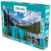 Goliath - Puzzel - Ushuaia Collectie - Moraine Lake en Maligne Lake (Canada)