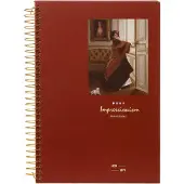 Kalpa D5347-3 notitieboekje voor lente A4 Spiraalvormige impressionistische dame