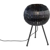 QAZQA Moderne tafellamp tripod zwart - Zoë