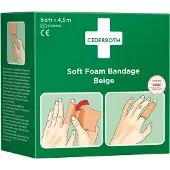 Holthaus Medical Soft Foam Bandage Beige 6 cm x 4,5 m 51011020 1 St Verband(en)