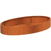 HetTuinstel.nl Cortenstaal plantenbak 280x160x40cm - Met bodem