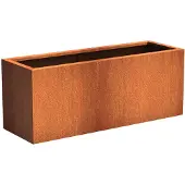 HetTuinstel.nl Cortenstaal plantenbak 150x50x60cm - Met bodem