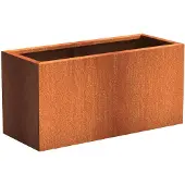HetTuinstel.nl Cortenstaal plantenbak 120x50x60cm - Met bodem